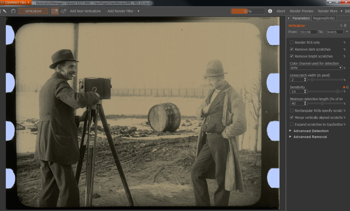 INFRARED WORKFLOW – DIAMANT FILM SUITE