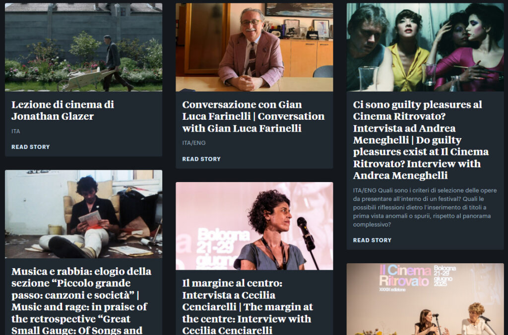 Conversazioni con Gian Luca Farinelli, Andrea Meneghelli e Cecilia Cenciarelli