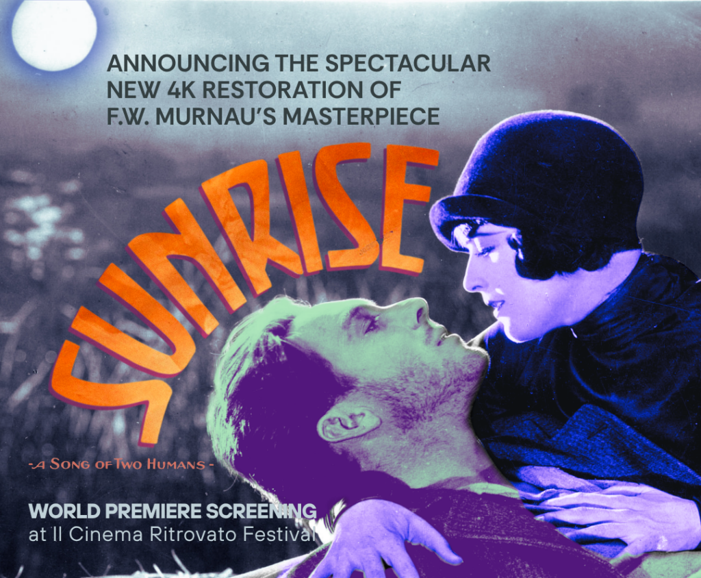 ‘Sunrise: A Song of Two Humans’: prima mondiale al festival Il Cinema Ritrovato