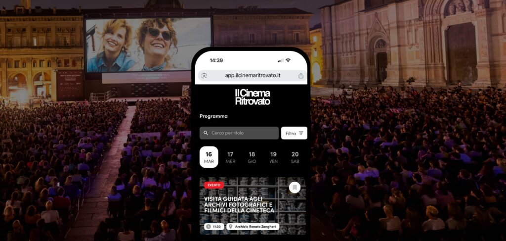 The Festival App: Personalise Your Cinema Ritrovato!